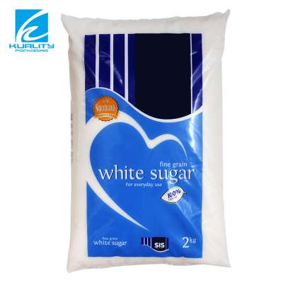 Custom printed center seal plastic packaging  bag for white sugar