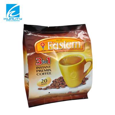 High quality customized plastic side gusset pouch coffee tea bags