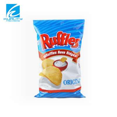 Custom printed composite heat seal plastic  crisps packaging bag for chips /snacks