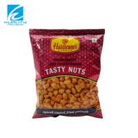 Custom printed eco-friendly nut packing bag plastic fin seal pouch