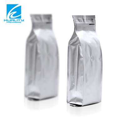 Aluminum foil custom print side gusset food packaging bags with zip