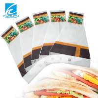 greaseproof paper custom kraft paper bags logo printed sandwich paper bags