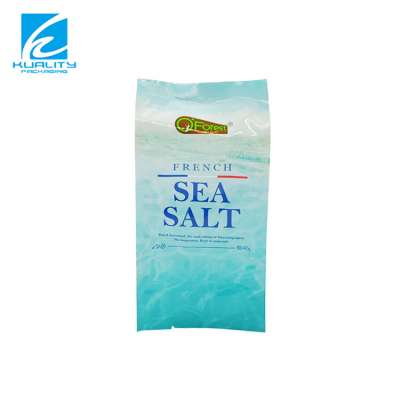 Eco-friendly custom printing heat sealing side gusset salt packing bag