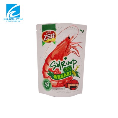 Laminated stand up aluminum foil food packaging