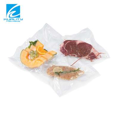 Custom heat seal laminated vacuum plastic biodegradable frozen food packaging