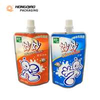 Oem Milk Liquid Spouted Doypack Wholesale Custom Juice Stand Up Pouch