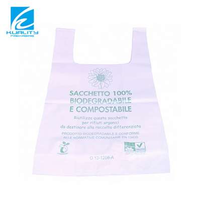 Custom printed shopping bag LDPE cheap t-shirt plastic bag